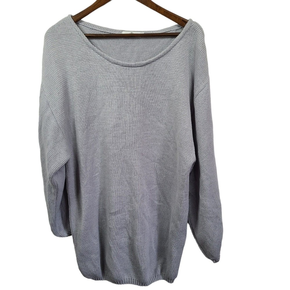Missguided Grey Oversized Scoop Neck Sweater Small